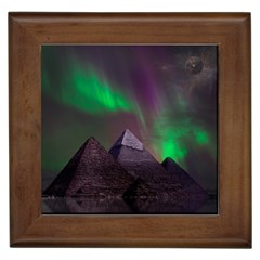 Fantasy Pyramid Mystic Space Framed Tile by Wegoenart