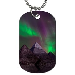 Fantasy Pyramid Mystic Space Dog Tag (one Side) by Wegoenart