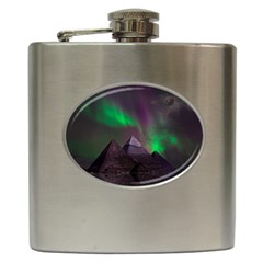 Fantasy Pyramid Mystic Space Hip Flask (6 Oz) by Wegoenart