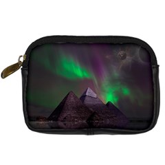 Fantasy Pyramid Mystic Space Digital Camera Leather Case by Wegoenart