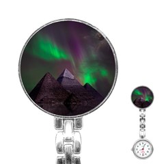 Fantasy Pyramid Mystic Space Stainless Steel Nurses Watch by Wegoenart