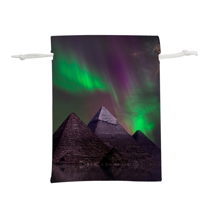 Fantasy Pyramid Mystic Space Lightweight Drawstring Pouch (L)