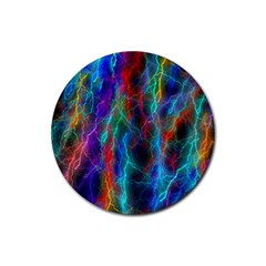 Wizzard Flash Flashes Template Abstract Rubber Coaster (round) by Wegoenart