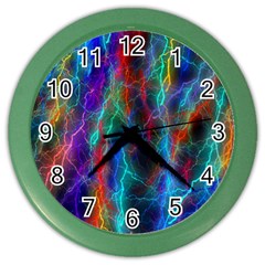 Wizzard Flash Flashes Template Abstract Color Wall Clock by Wegoenart