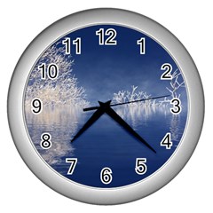 Fantasy Landscape Fantasy Wall Clock (silver) by Wegoenart