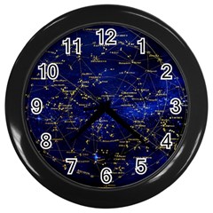 Card The Main Star Wall Clock (black) by Wegoenart