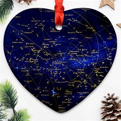 Card The Main Star Heart Ornament (two Sides) by Wegoenart