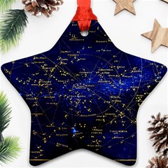 Card The Main Star Star Ornament (two Sides) by Wegoenart