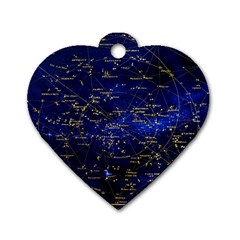 Card The Main Star Dog Tag Heart (One Side)