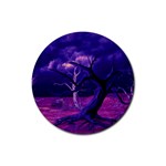 Forest Night Heaven Cloud Nature Rubber Coaster (Round) Front