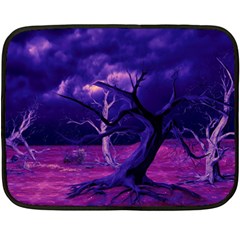 Forest Night Heaven Cloud Nature Double Sided Fleece Blanket (mini)  by Wegoenart