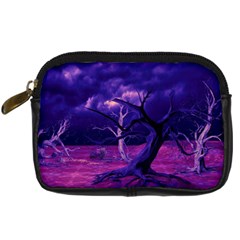 Forest Night Heaven Cloud Nature Digital Camera Leather Case by Wegoenart