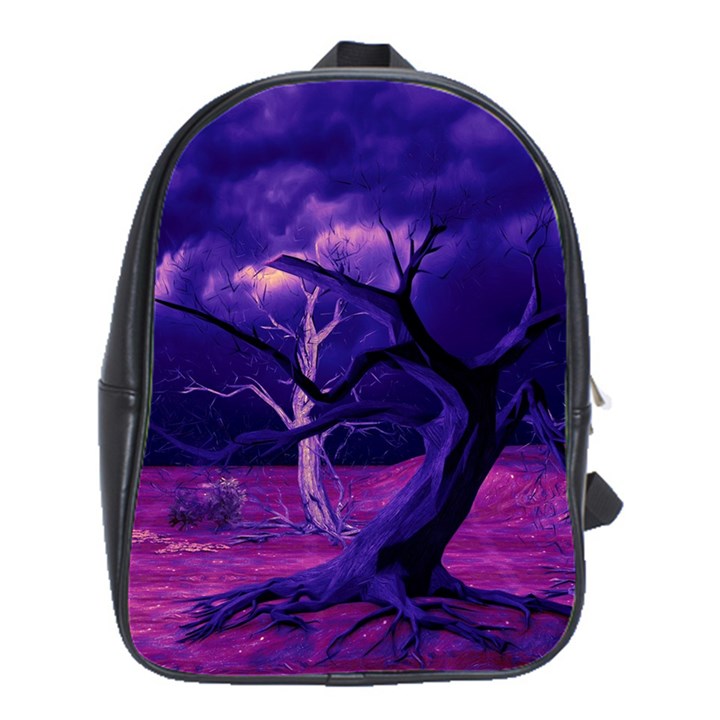 Forest Night Heaven Cloud Nature School Bag (Large)