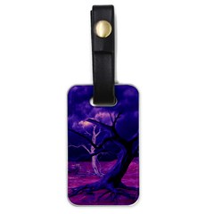 Forest Night Heaven Cloud Nature Luggage Tag (one Side) by Wegoenart