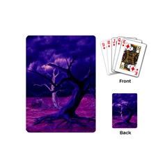 Forest Night Heaven Cloud Nature Playing Cards Single Design (mini) by Wegoenart