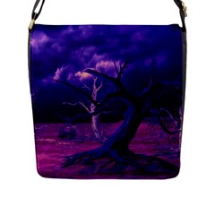 Forest Night Heaven Cloud Nature Flap Closure Messenger Bag (l) by Wegoenart