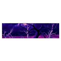 Forest Night Heaven Cloud Nature Oblong Satin Scarf (16  X 60 ) by Wegoenart