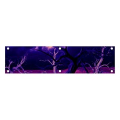 Forest Night Heaven Cloud Nature Banner And Sign 4  X 1  by Wegoenart