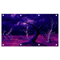 Forest Night Heaven Cloud Nature Banner And Sign 7  X 4 