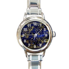 Constellation Perseus Andromeda Galaxy Round Italian Charm Watch by Wegoenart