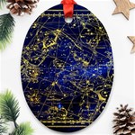 Constellation Perseus Andromeda Galaxy Ornament (Oval) Front