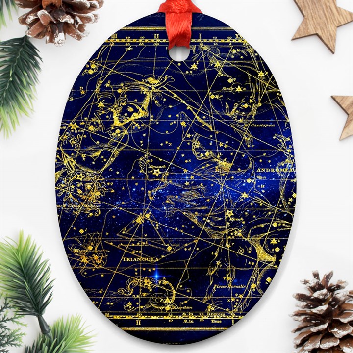 Constellation Perseus Andromeda Galaxy Ornament (Oval)