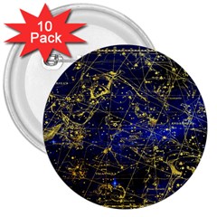 Constellation Perseus Andromeda Galaxy 3  Buttons (10 Pack)  by Wegoenart