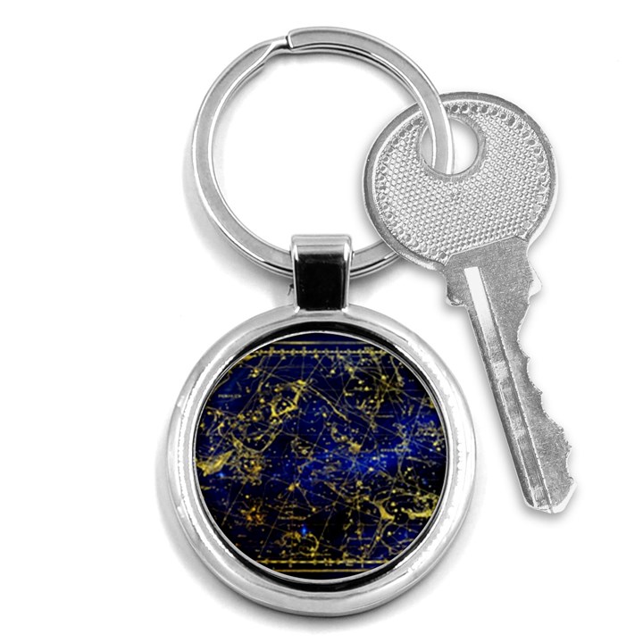 Constellation Perseus Andromeda Galaxy Key Chain (Round)