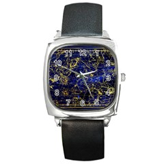 Constellation Perseus Andromeda Galaxy Square Metal Watch by Wegoenart