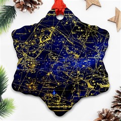 Constellation Perseus Andromeda Galaxy Ornament (snowflake) by Wegoenart