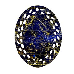 Constellation Perseus Andromeda Galaxy Ornament (oval Filigree) by Wegoenart