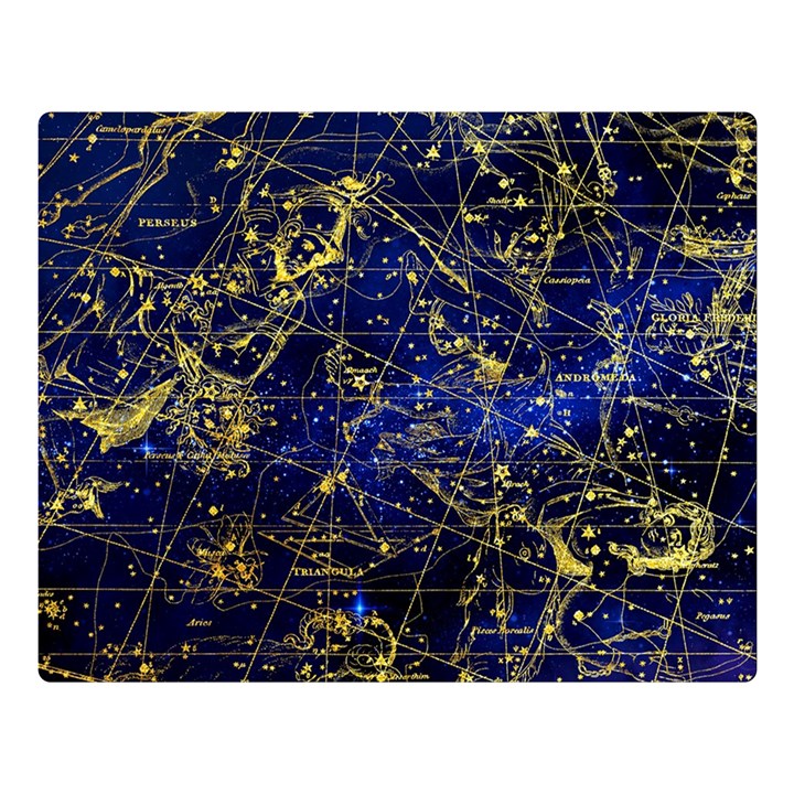 Constellation Perseus Andromeda Galaxy Double Sided Flano Blanket (Large) 