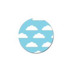 Clouds Blue Pattern Golf Ball Marker by ConteMonfrey