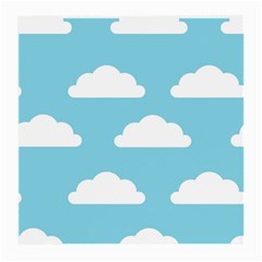 Clouds Blue Pattern Medium Glasses Cloth (2 Sides) by ConteMonfrey