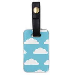 Clouds Blue Pattern Luggage Tag (one Side) by ConteMonfrey