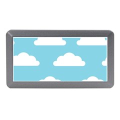 Clouds Blue Pattern Memory Card Reader (mini) by ConteMonfrey