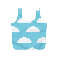 Clouds Blue Pattern Full Print Recycle Bag (s) by ConteMonfrey