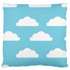 Clouds Blue Pattern Standard Flano Cushion Case (two Sides) by ConteMonfrey