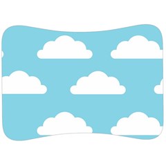 Clouds Blue Pattern Velour Seat Head Rest Cushion by ConteMonfrey