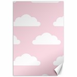 Clouds Pink Pattern   Canvas 20  x 30  19.62 x28.9  Canvas - 1