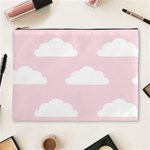 Clouds Pink Pattern   Cosmetic Bag (XL) Front