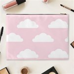 Clouds Pink Pattern   Cosmetic Bag (XL) Back