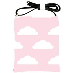 Clouds Pink Pattern   Shoulder Sling Bag by ConteMonfrey