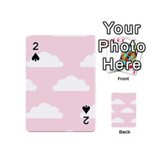 Clouds Pink Pattern   Playing Cards 54 Designs (mini) by ConteMonfrey