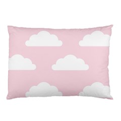 Clouds Pink Pattern   Pillow Case (two Sides) by ConteMonfrey