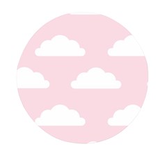 Clouds Pink Pattern   Mini Round Pill Box (pack Of 3) by ConteMonfrey