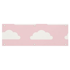 Clouds Pink Pattern   Banner And Sign 6  X 2  by ConteMonfrey