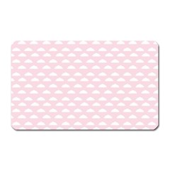 Little Clouds Pattern Pink Magnet (rectangular) by ConteMonfrey