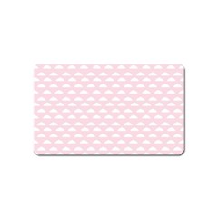 Little Clouds Pattern Pink Magnet (name Card) by ConteMonfrey