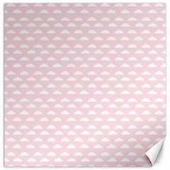 Little Clouds Pattern Pink Canvas 16  X 16  by ConteMonfrey